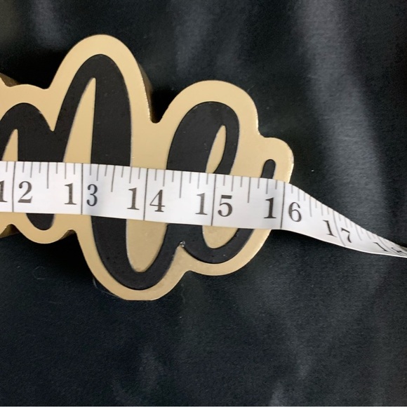 Wine Time Black & Gold Tabletop Sign | Bar Cart Decor Wine Lover Gift - Picture 5 of 6